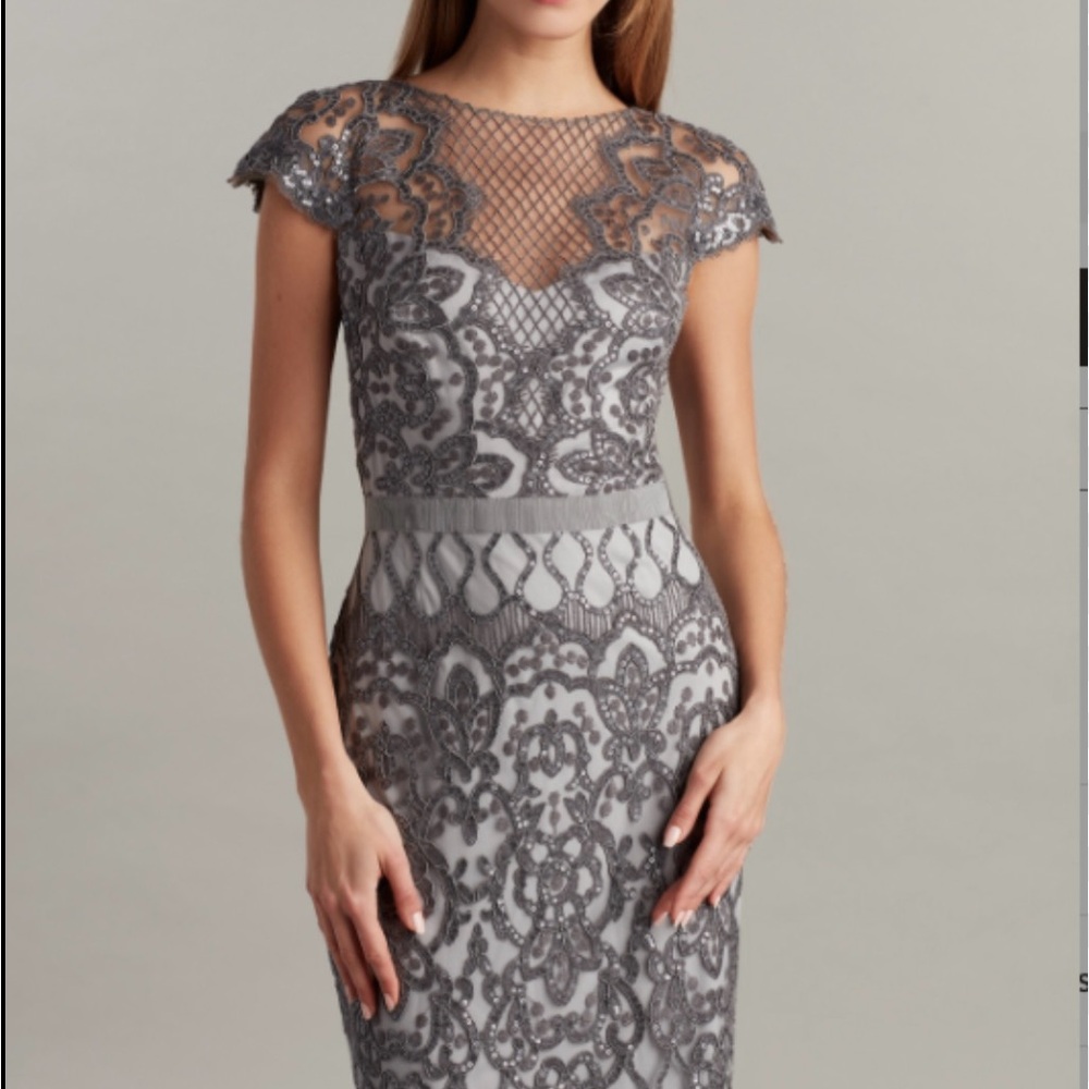 Tadashi Shoji Mist Lace Cocktail Dress Miranda